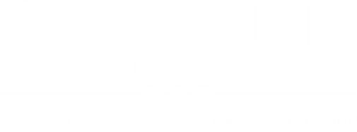 Rose Hill white logo at Rose Hill Apartments, Alexandria, Virginia