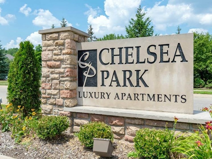 Chelsea Park Apartments Welcome Sign