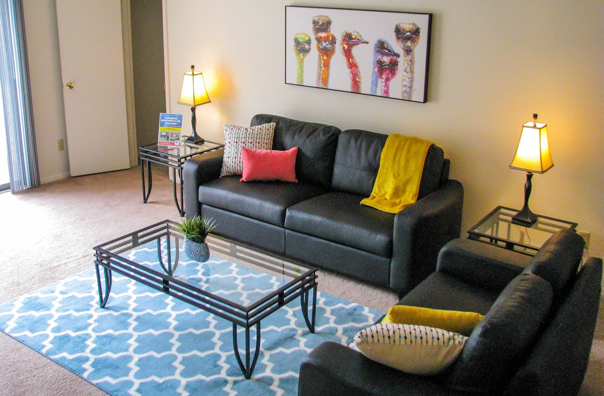 Living Room at Eagles Pointe Apartments Cedar Rapids IA