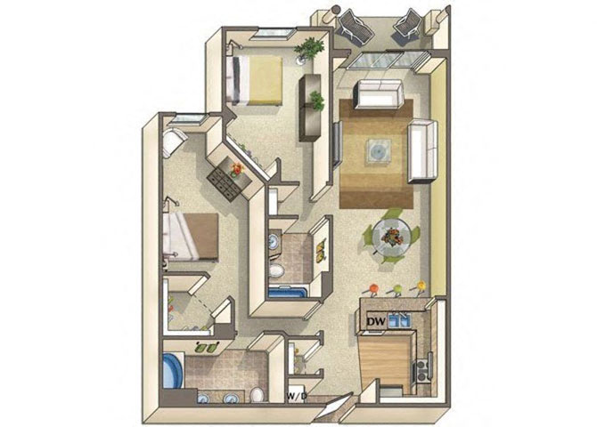 Suite A Floorplan