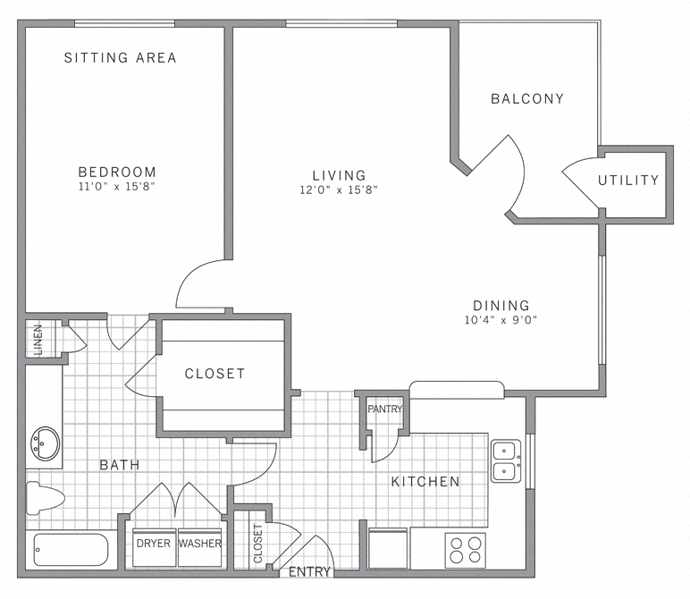 A3 Floor Plan at AVE Somerset, Somerset