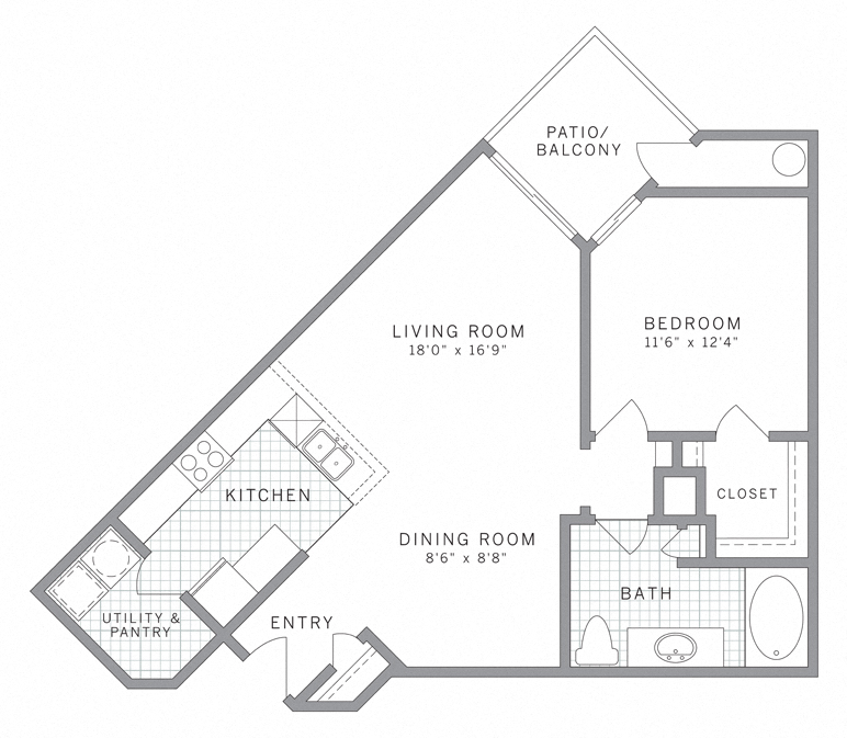 A5 Floor Plan at AVE Clifton, Clifton, NJ, 07012