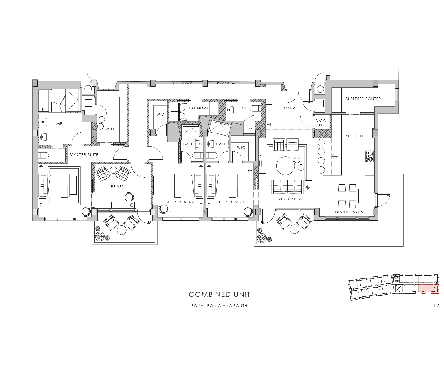 Floor plan layout diagram for D1