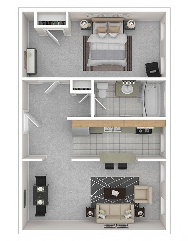 3221 Conn Ave Apartments 1A 3221 Conn Ave Apartments 1A Floor Plan