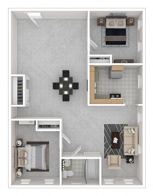 3221 Conn Ave Apartments 2 Bedroom 3221 Conn Ave Apartments 2 Bedroom Floor Plan