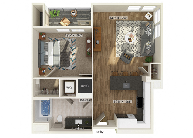 Suite A Floorplan