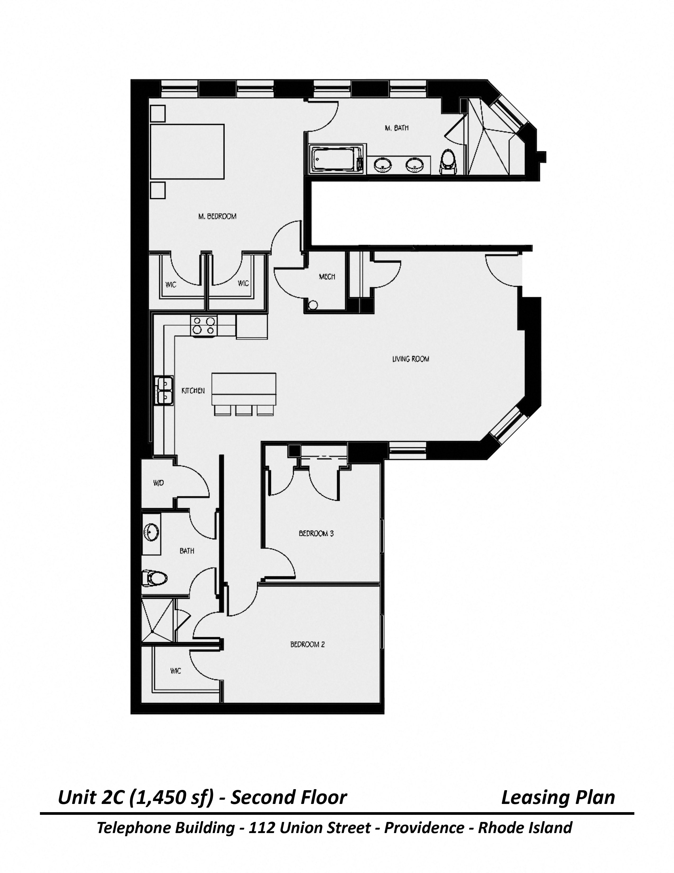 Click to view Three Bedroom floor plan gallery
