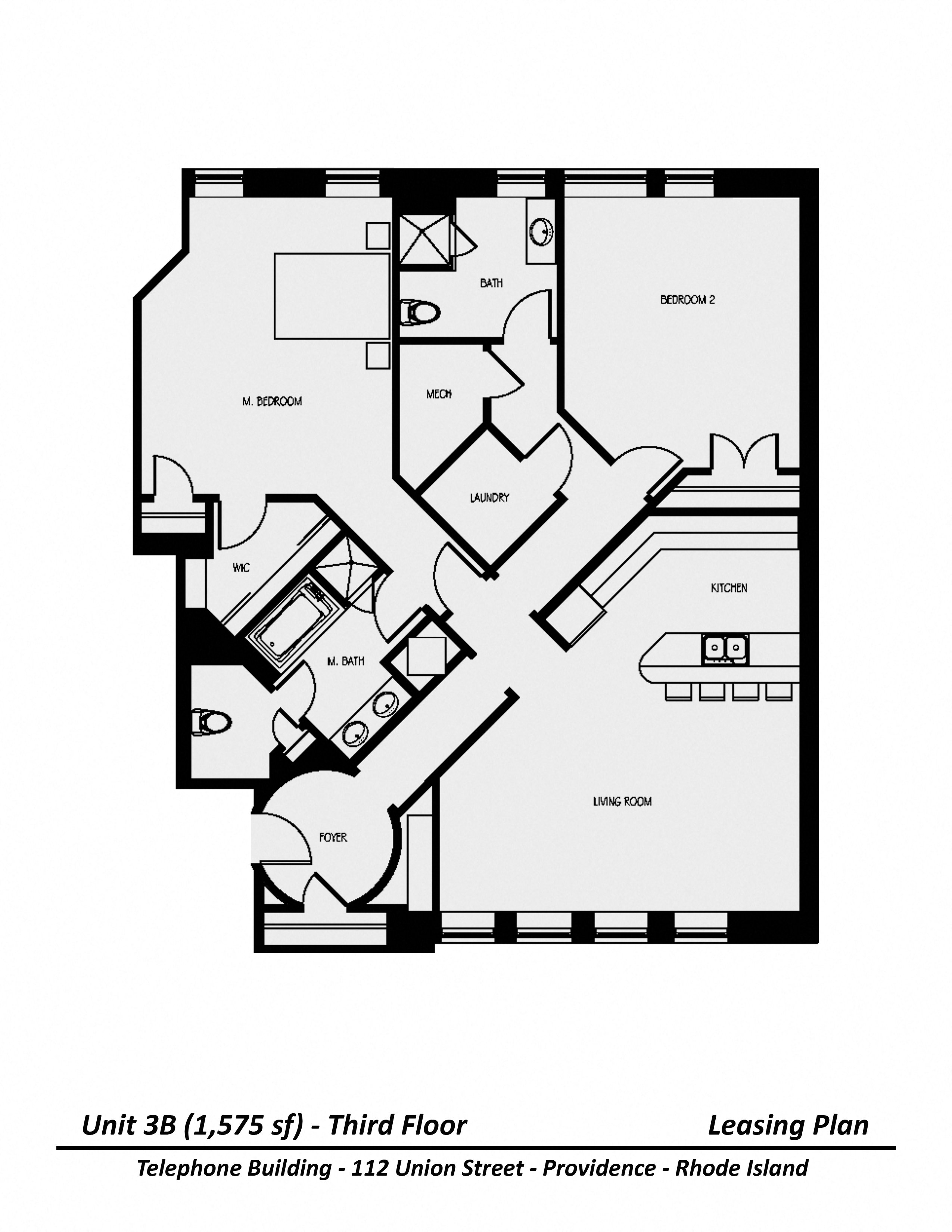 Floor plan Two Bedroom image 4