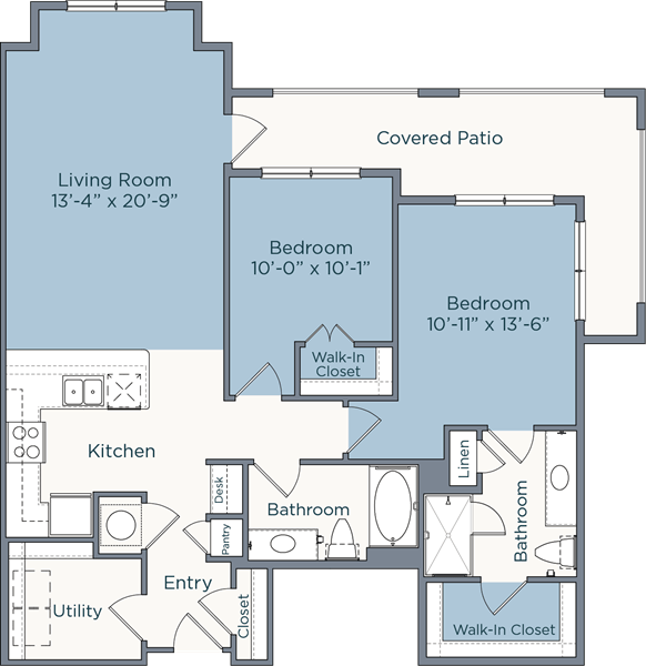 Independent Living Apartment Floor Plan B1 Independent Living Apartment Floor Plan B1