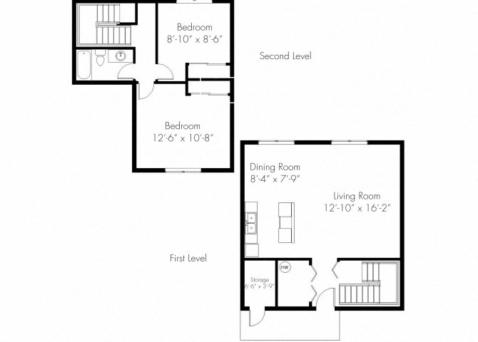 Two Bedroom floor plan