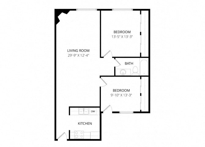 Two Bedroom floor plan