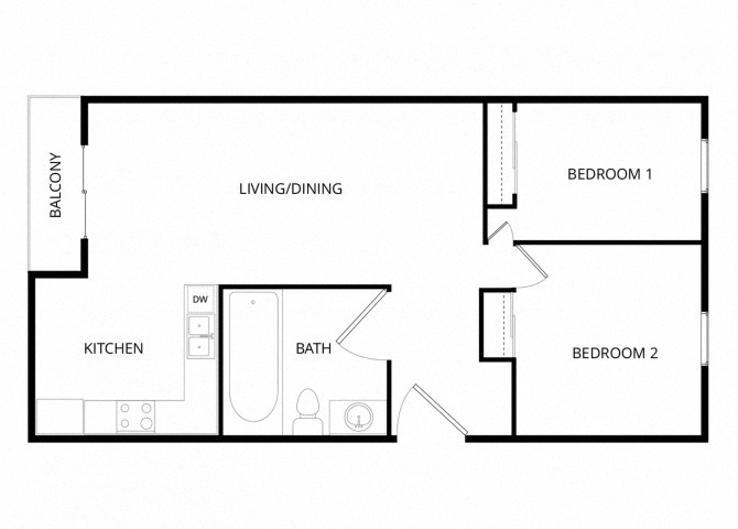 2x1 floor plan