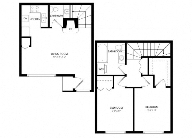 Oak floor plan