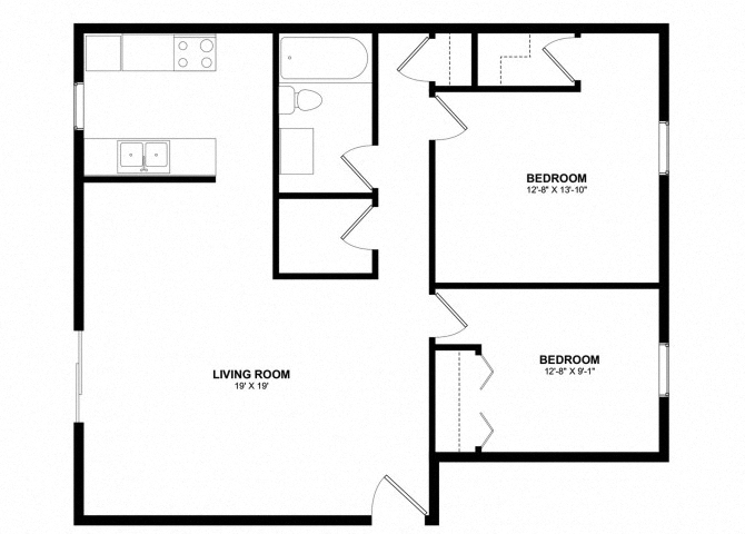 Two Bedroom floor plan