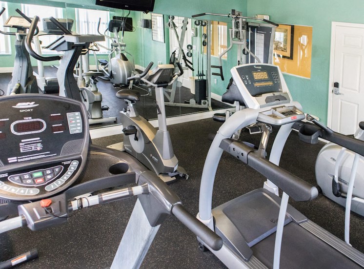 on-site fitness center at Crystal Lake Apartments for rent in Hollywood, FL