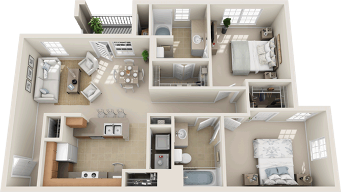 Providence On The Park Apartments, Dallas Texas House Plans