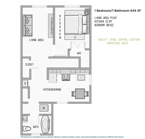 Suite A Floorplan