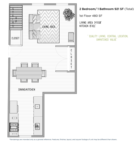 Suite A Floorplan