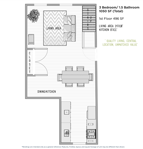 Suite A Floorplan