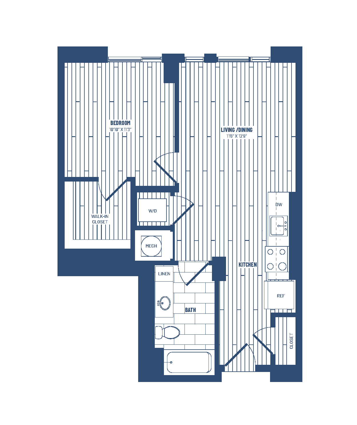 floor plan image of apartment 0508