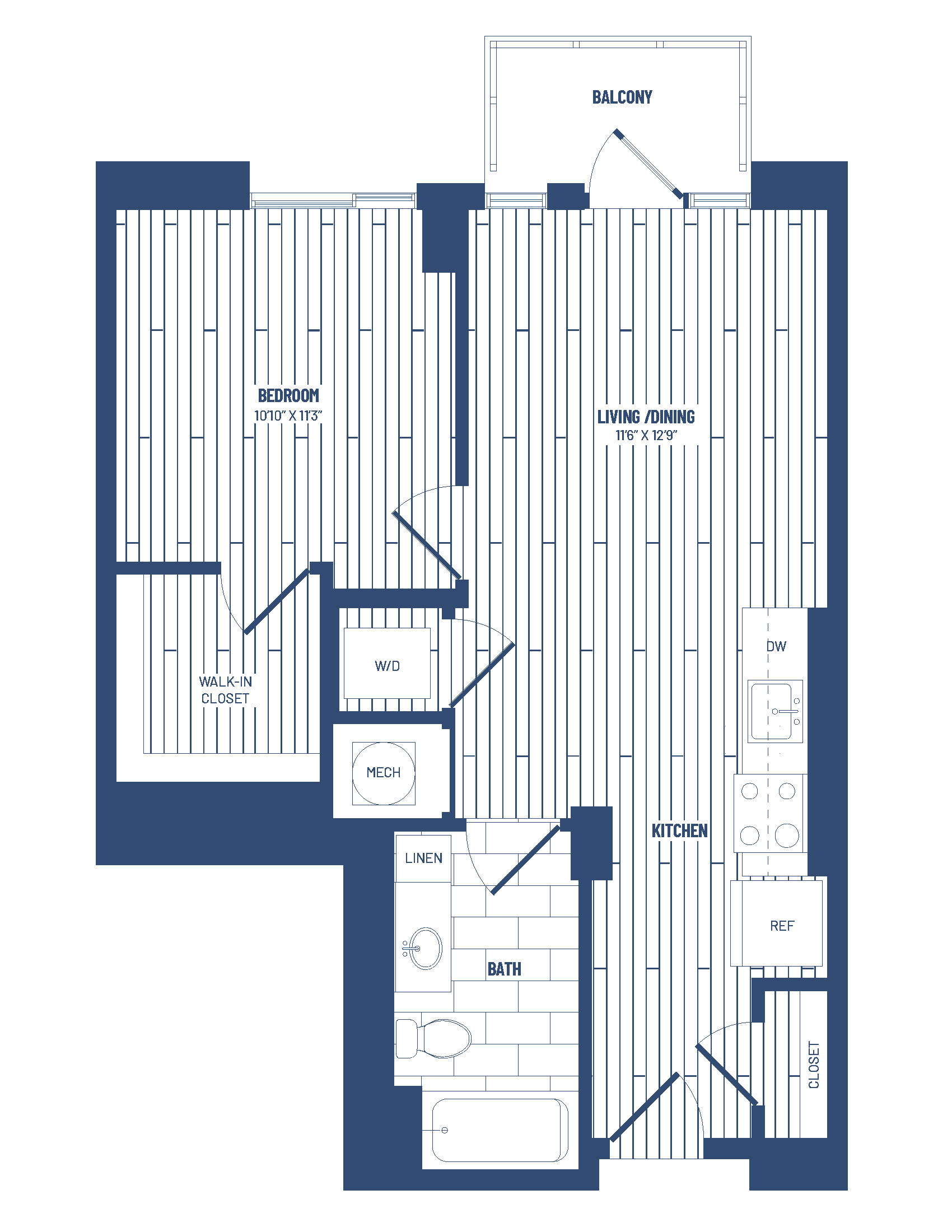 floor plan image of apartment 0408