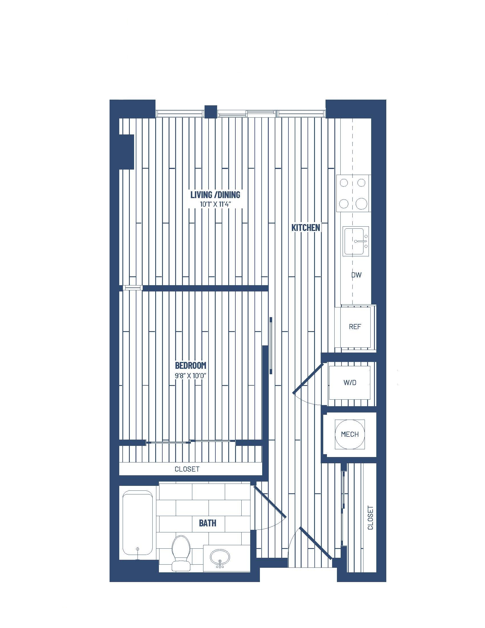 floor plan image of apartment 0926