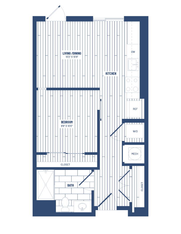 floor plan image of apartment 1112