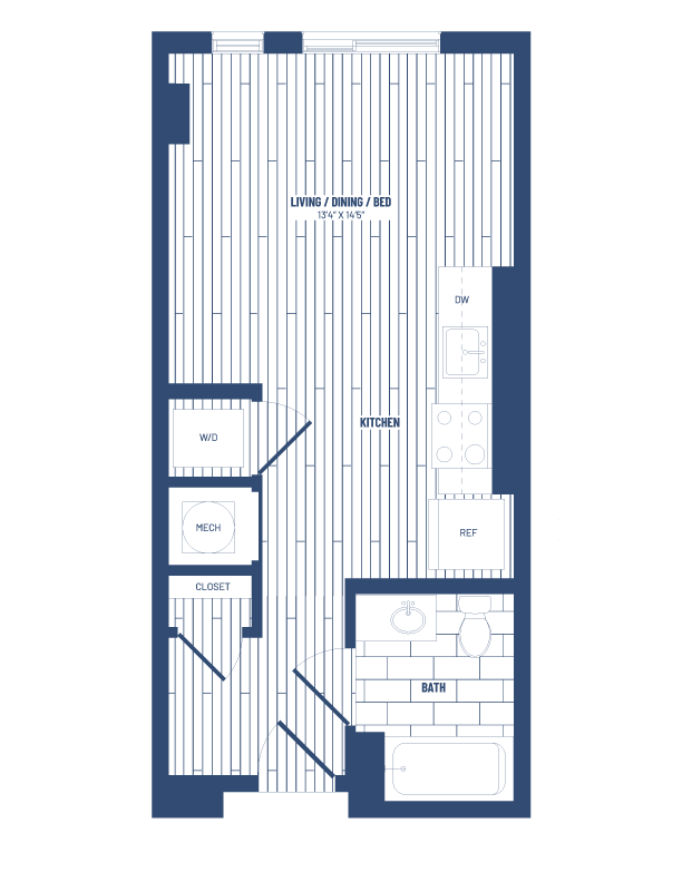 floor plan image of apartment 1055