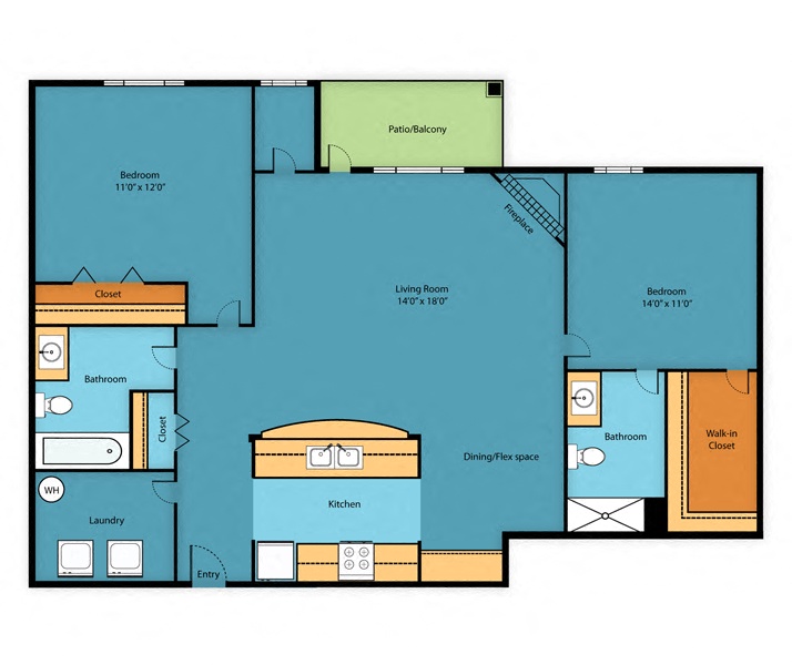 Suite A Floorplan
