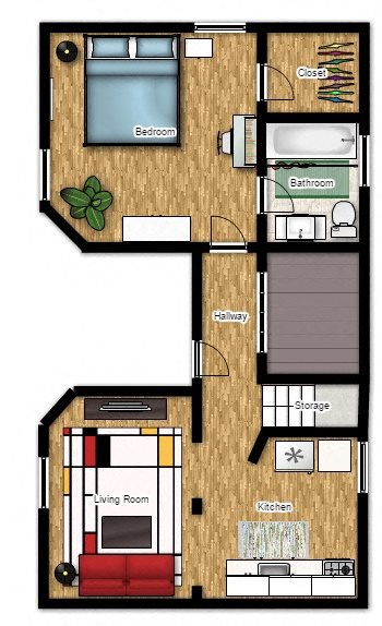 1 Bedroom apartments 1 Bedroom