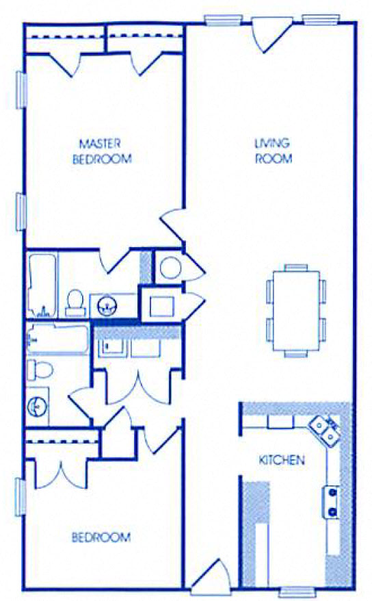 Floor Plans of Windsor Park Apartments in Maumelle, AR