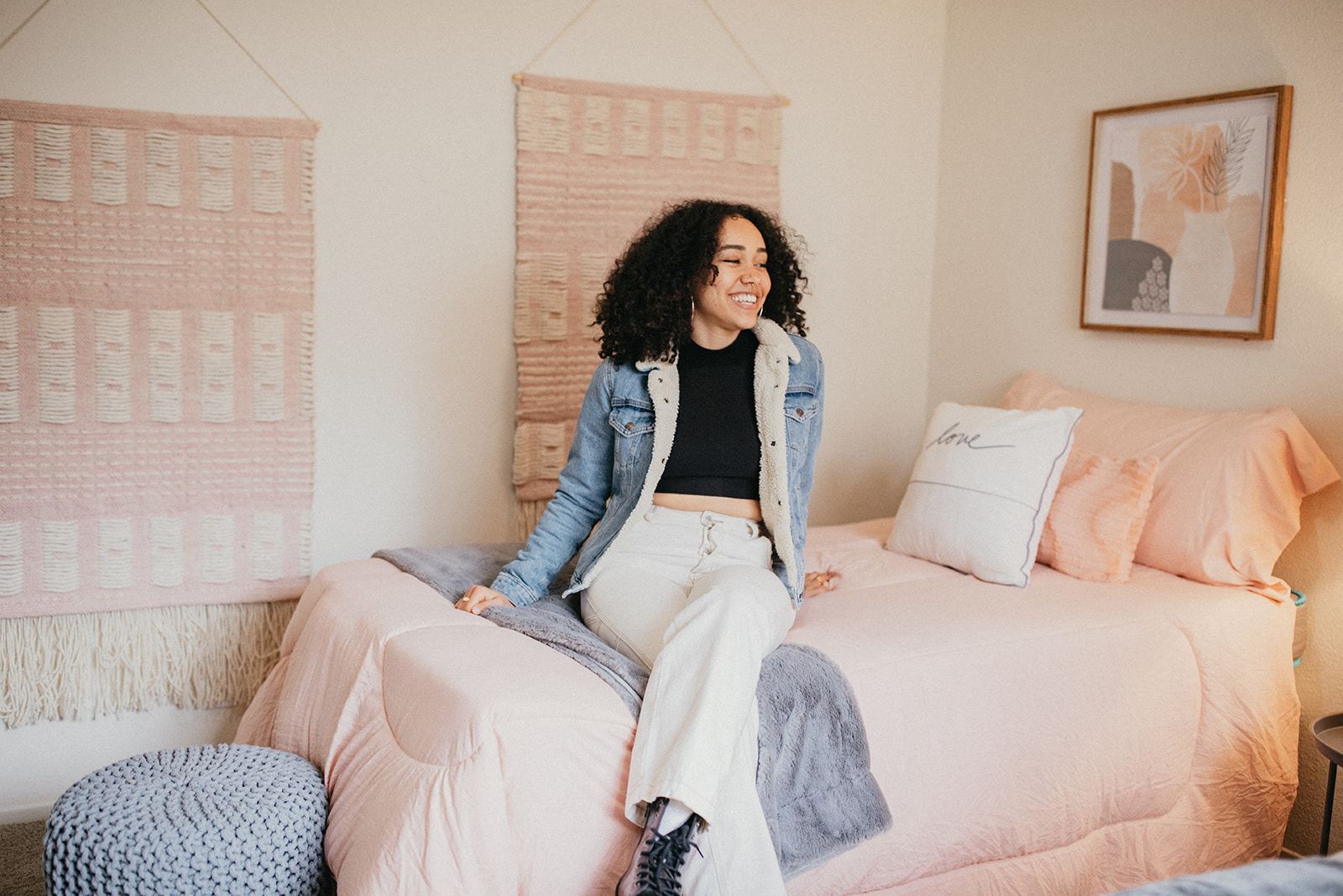 Resident in model apartment