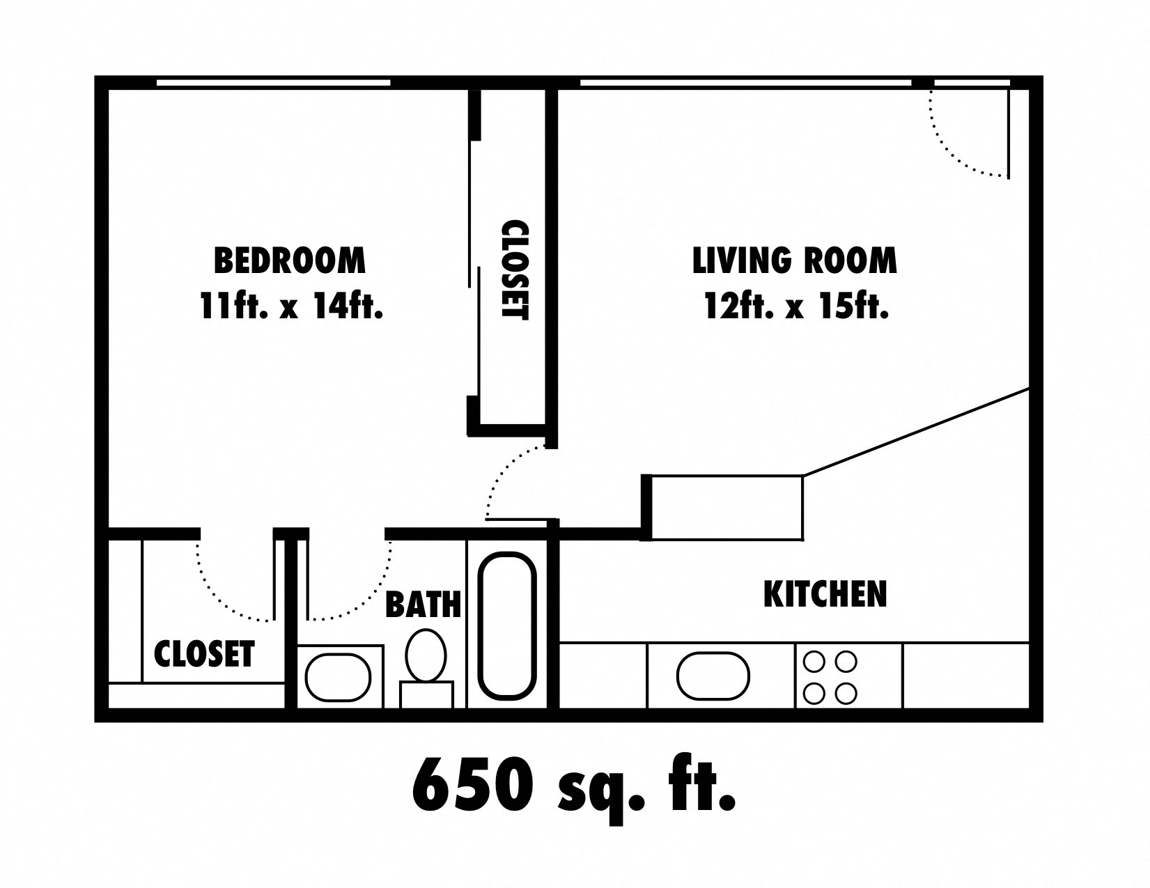 Floor Plans of Cranbrook Apartments in Davis, CA