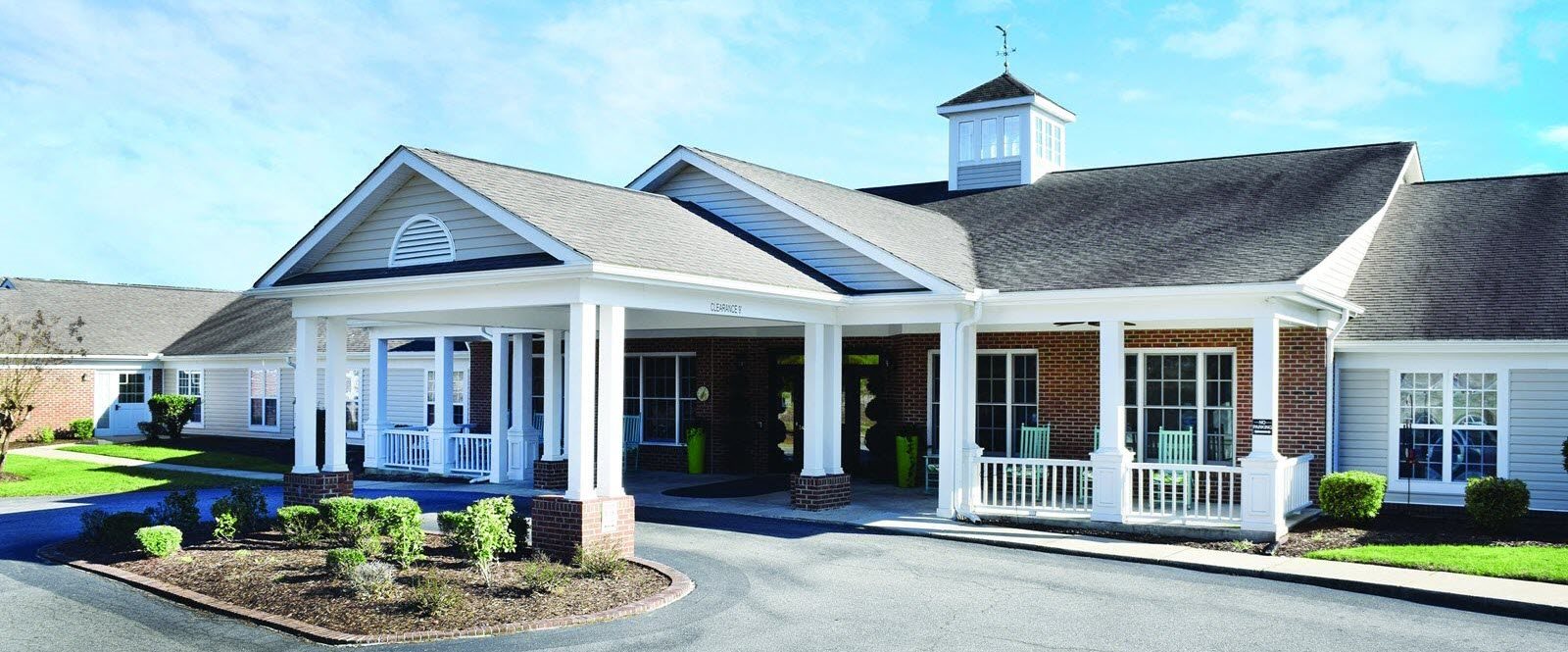 Senior Care Facility Entrance at Spring Arbor of Rocky Mount in Rocky Mount, NC