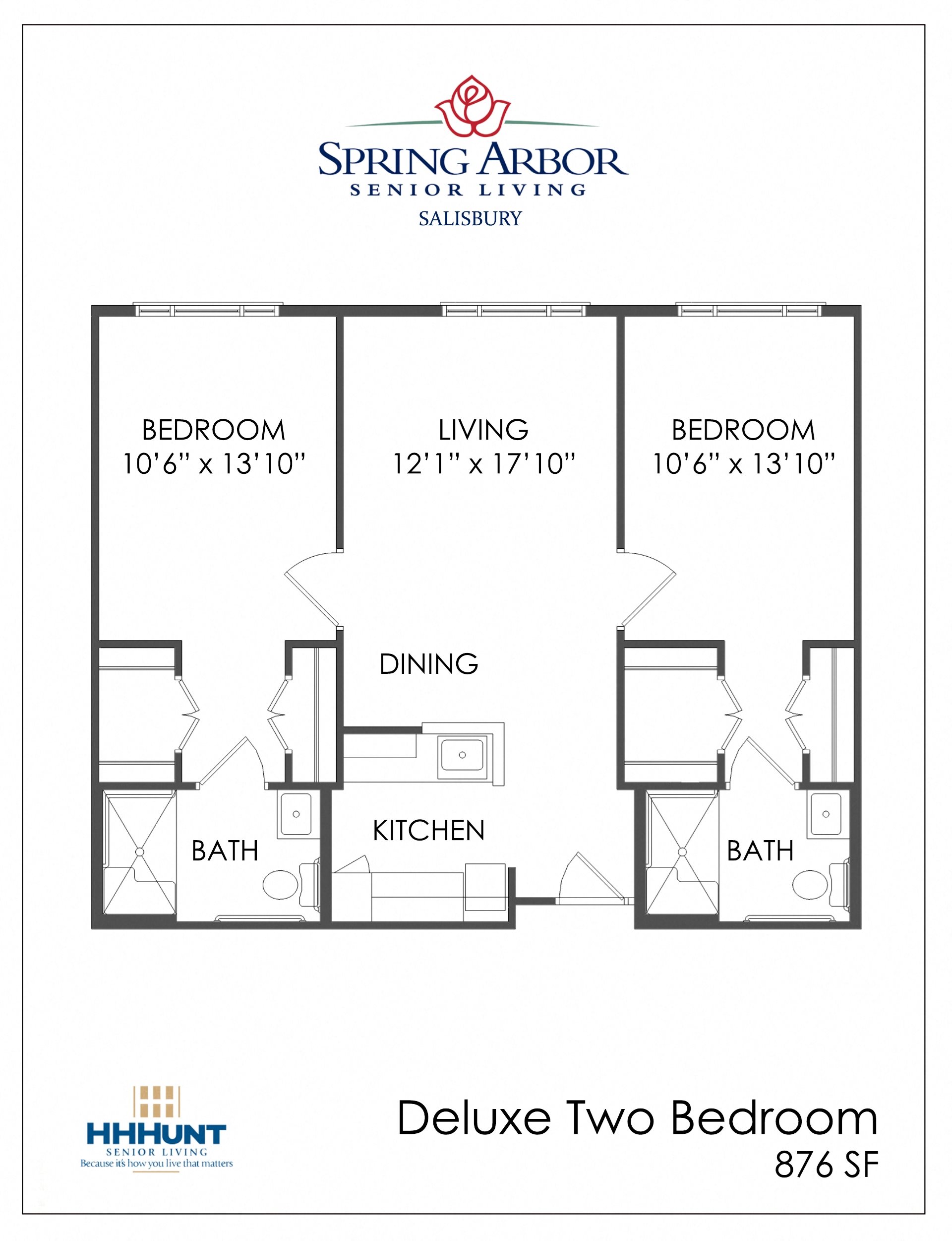 2BedDeluxe 2BedDeluxe at Spring Arbor of Salisbury, Midlothian, Virginia