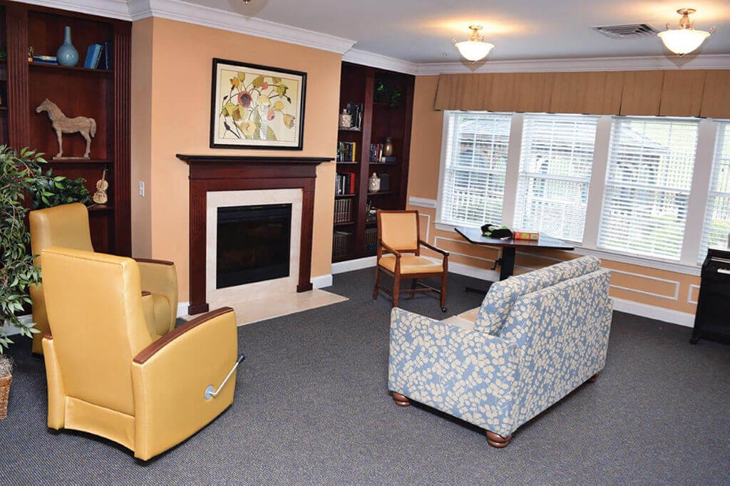 Soft Comfortable Sofa at Spring Arbor of Leesburg, Virginia