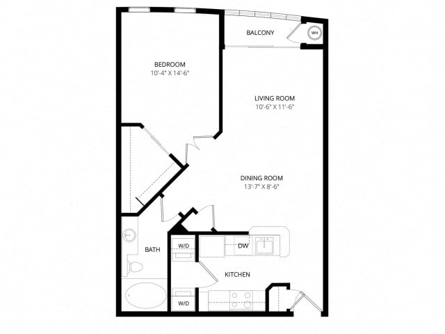 Floor-plan diagram at Bolero.