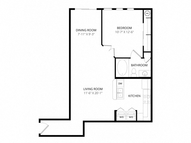 Floor-plan diagram at Bolero.