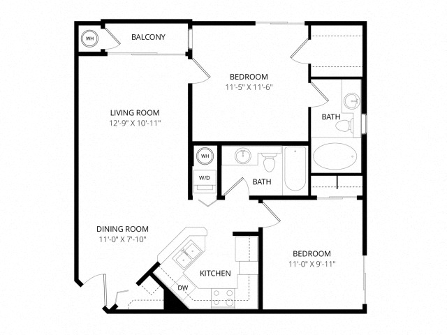 Floor-plan diagram at Bolero.