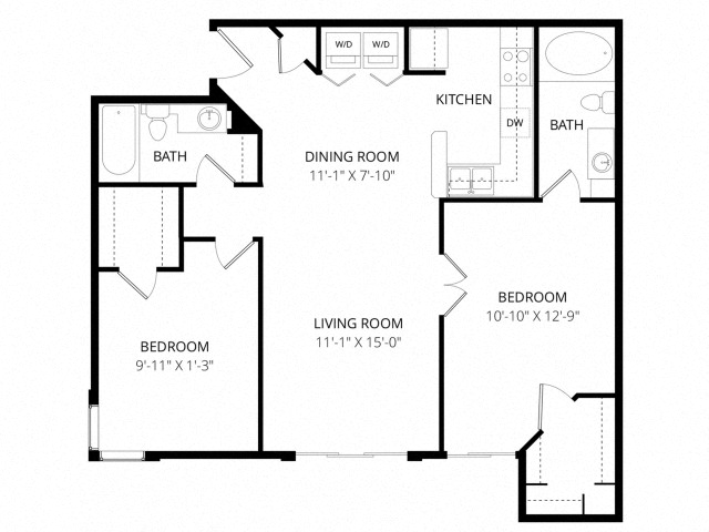 Floor-plan diagram at Bolero.