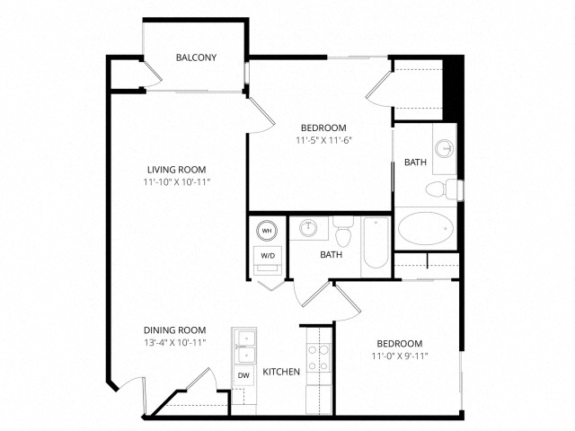 Floor-plan diagram at Bolero.