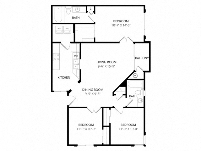 Floor-plan diagram at Bolero.