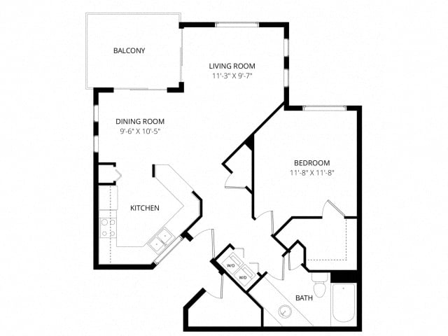 Floor-plan diagram at Mirador.
