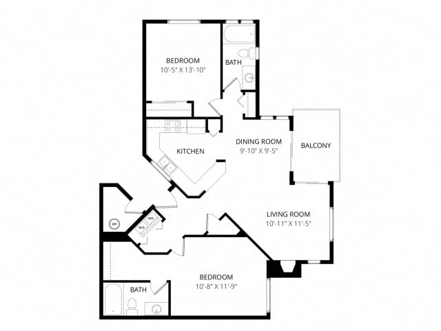 Floor-plan diagram at Mirador.