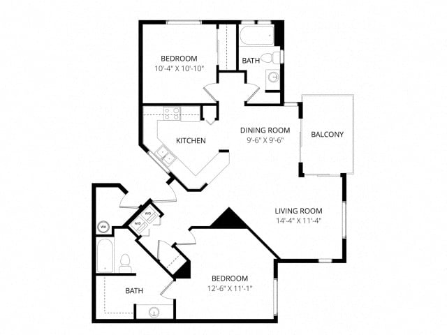Floor-plan diagram at Mirador.