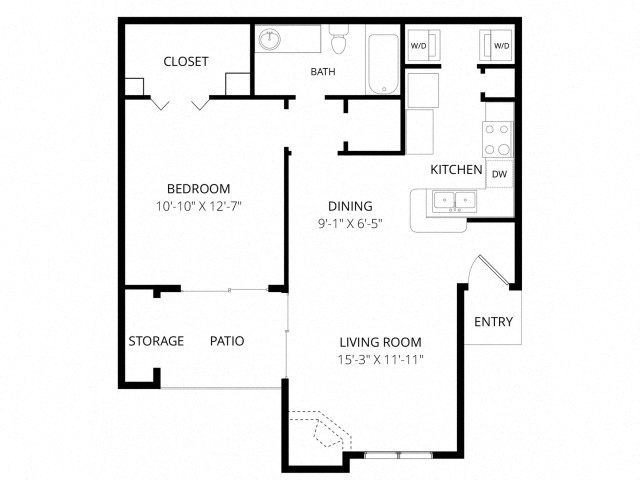 Floor-plan diagram at Motif.