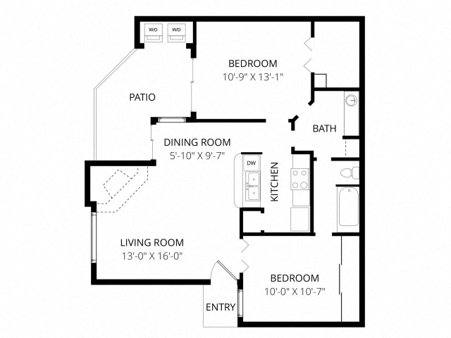 Floor-plan diagram at Motif.