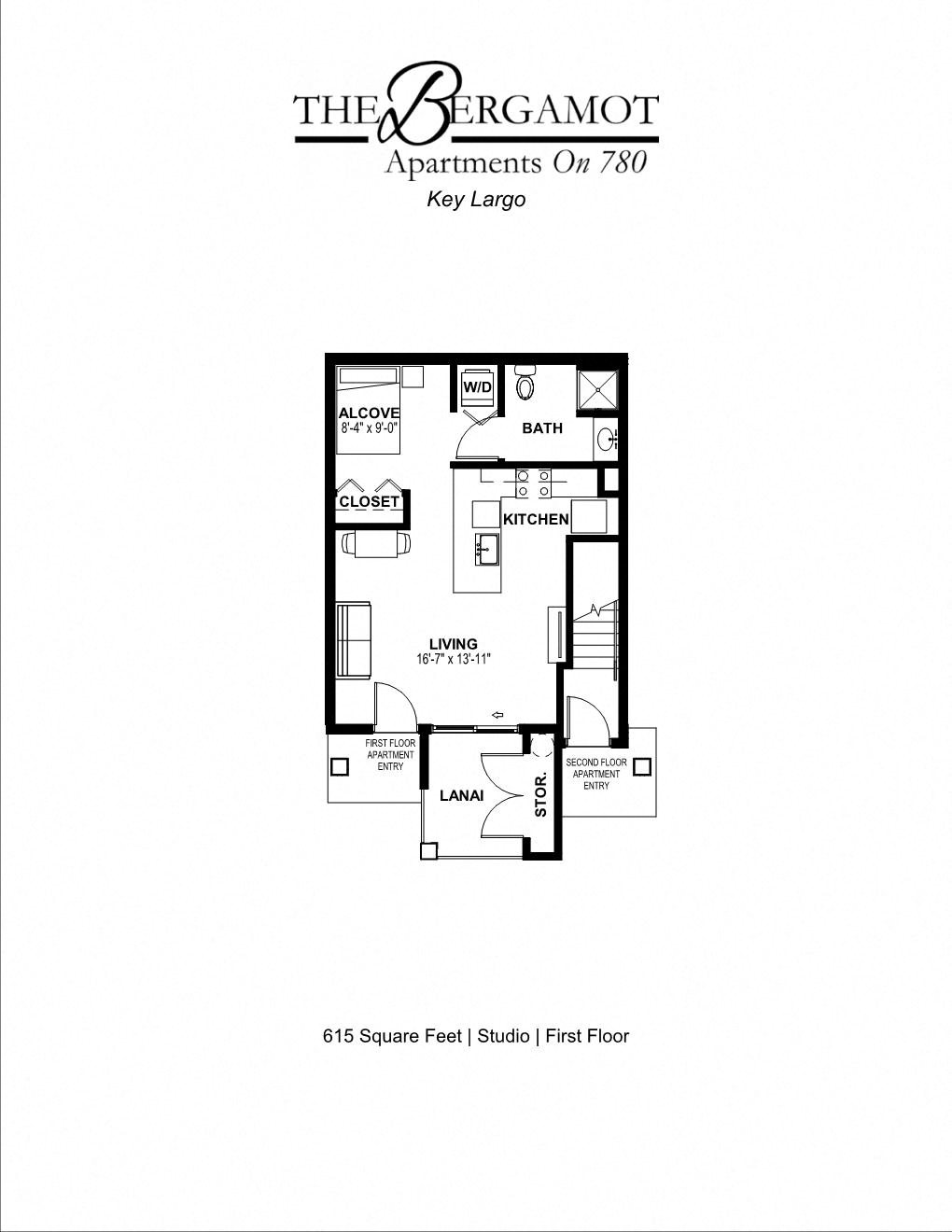 Floor Plans Of The Bergamot Apartments On 780 In Sarasota Fl