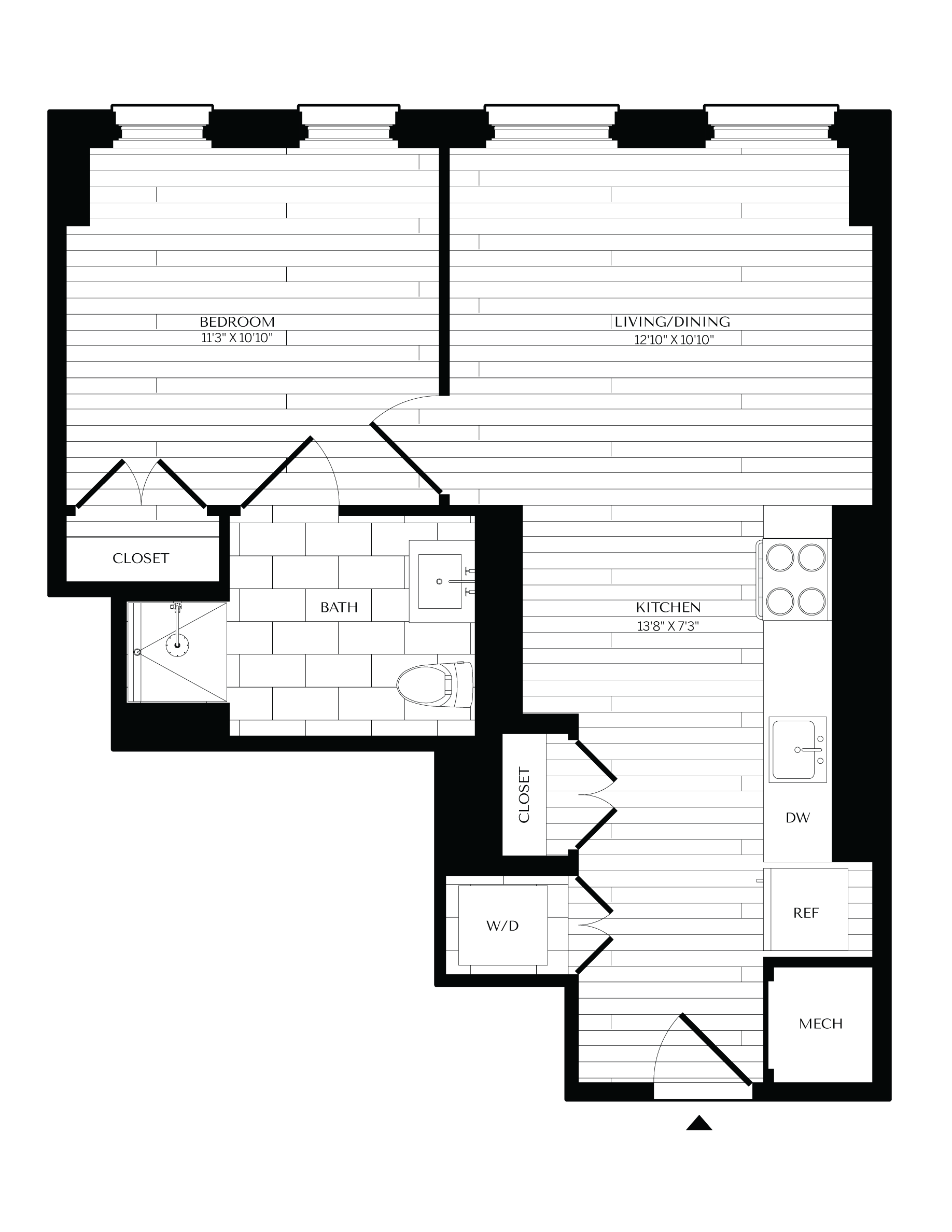 Floorplan image of unit 0513