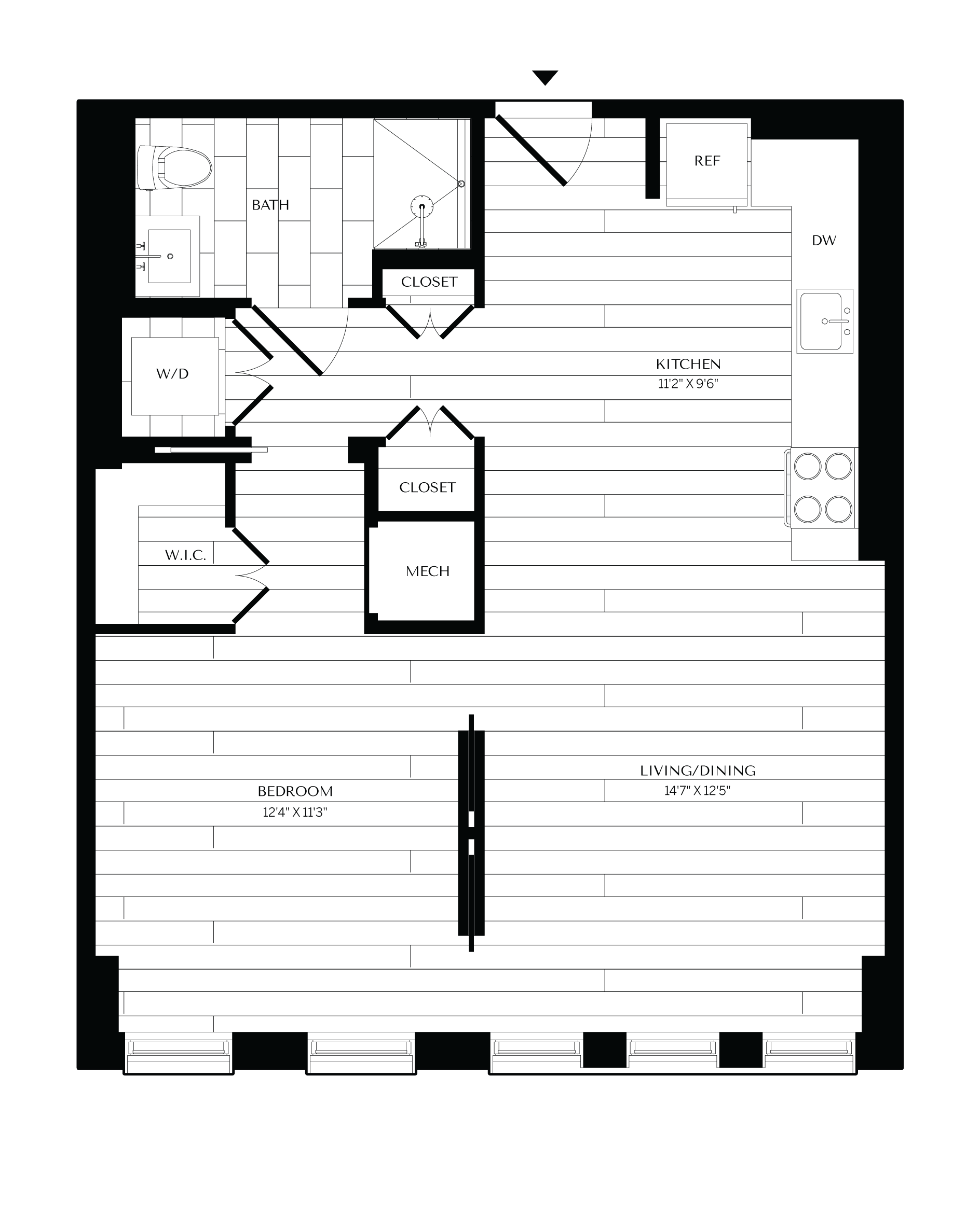 Floorplan image of unit 0814
